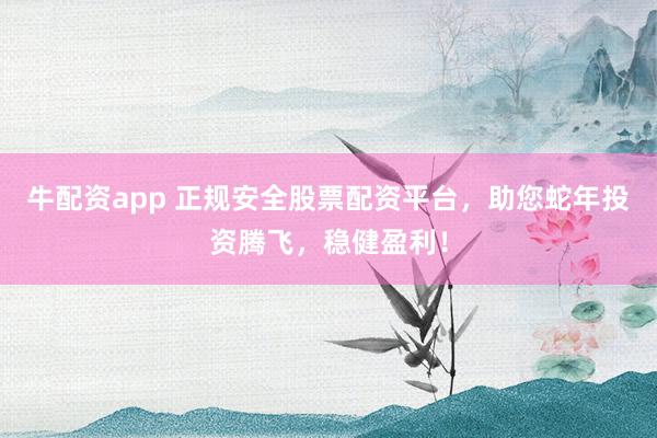 牛配资app 正规安全股票配资平台，助您蛇年投资腾飞，稳健盈利！